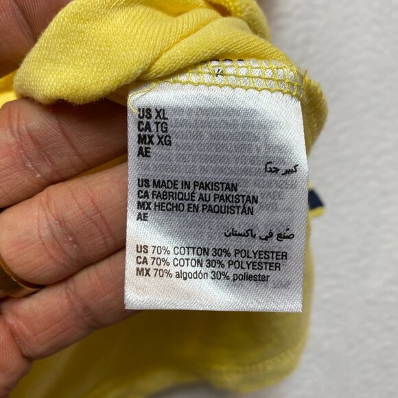 Club Room Terry Polo Shirt Men's XL Lemon Frost Short Sleeve $49 NWT - Picture 4 of 8